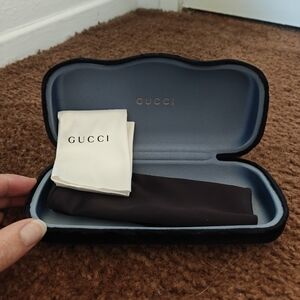 Gucci Black Eyewear Case with Cloth